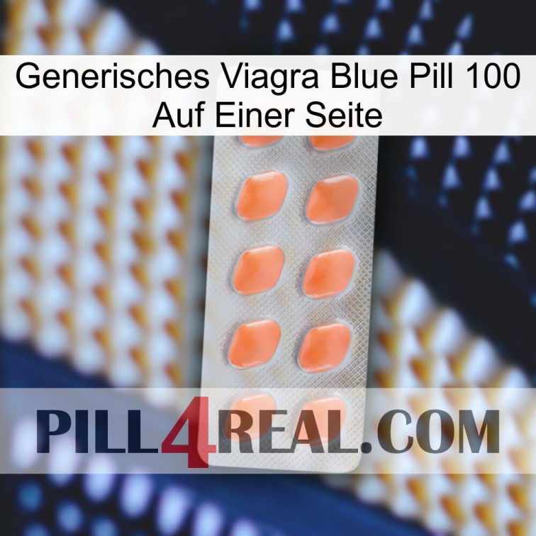 Generic Viagra Blue Pill 100 On One Side 26